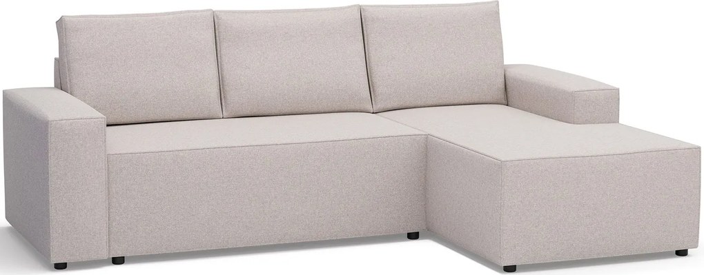 Γωνιακός καναπές Nilla-Ekrou-Δεξιά - 258.00Χ159.00Χ92.00cm