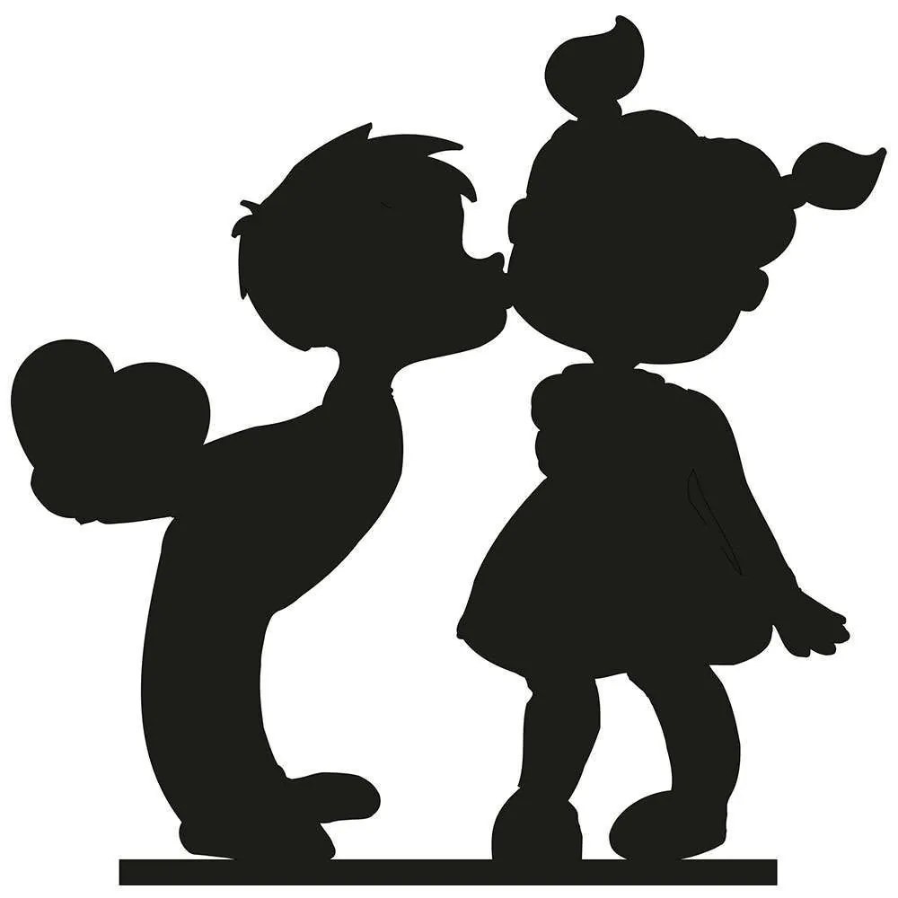 Διακοσμητικό Τοίχου Children 891TNL1163 45x50cm Black Wallity Μέταλλο