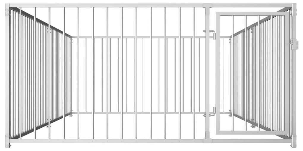 vidaXL Κλουβί Σκύλου Εξωτερικού Χώρου 200 x 400 x 100 εκ.