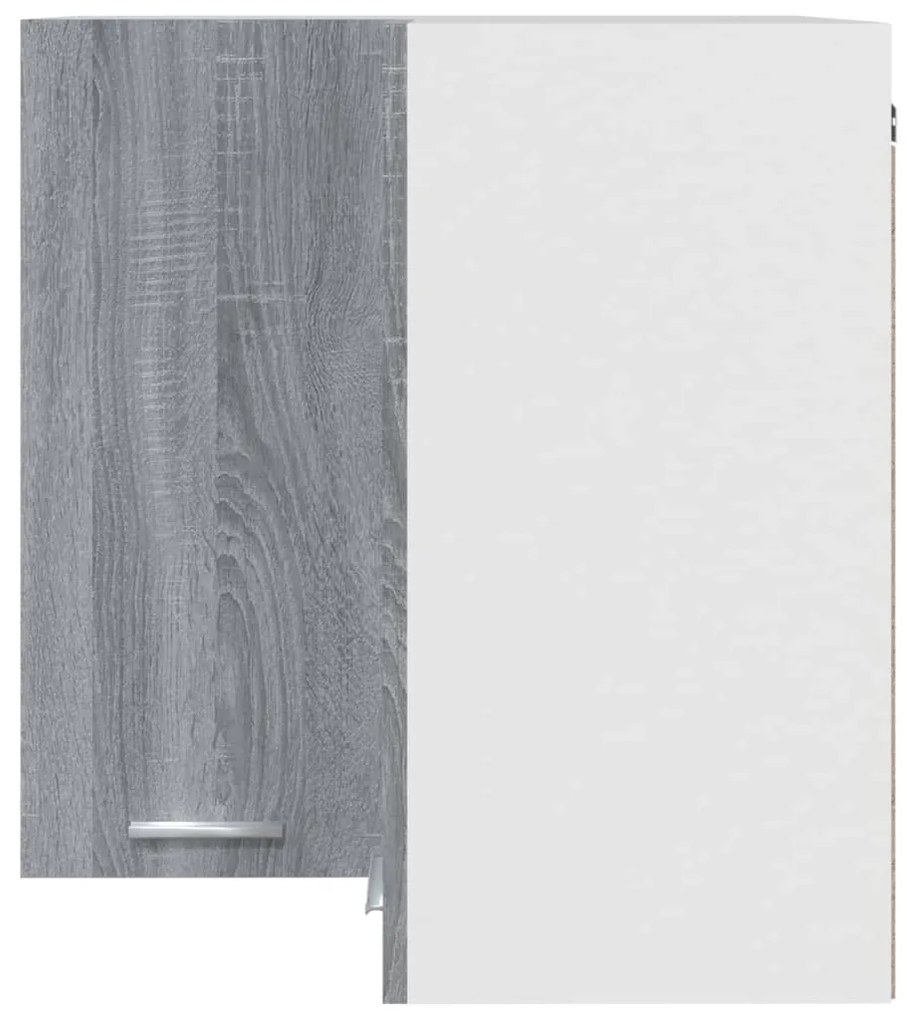 vidaXL Ντουλάπι Κρεμαστό Γωνιακό Lyon Γκρι Sonoma 57x57x60εκ.