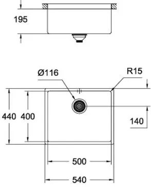 Νεροχύτης K700 Grohe-Anthraki