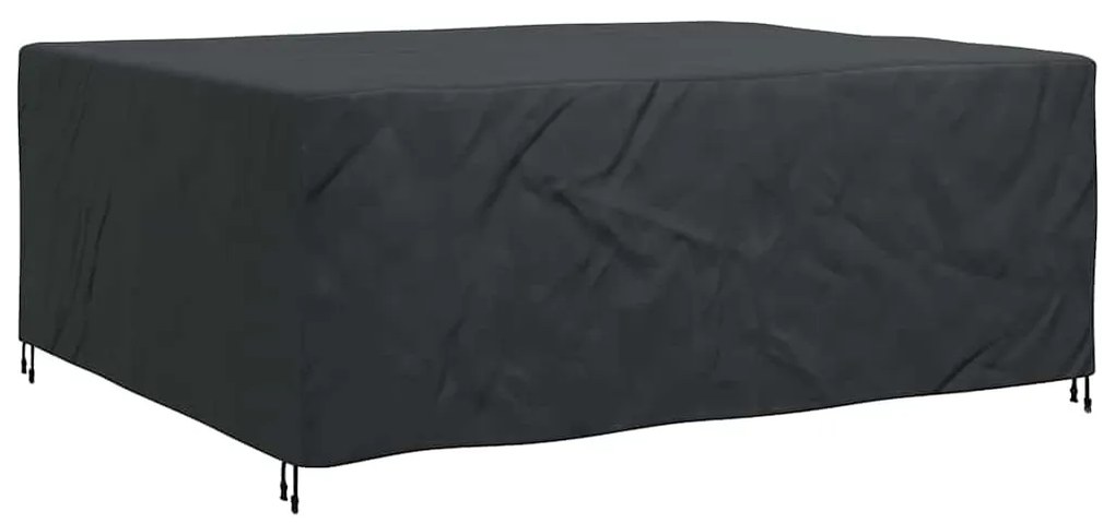 vidaXL Κάλυμμα επίπλων εξωτερικού χώρου Μαύρο 250 x 210 x 70 εκ. 210D