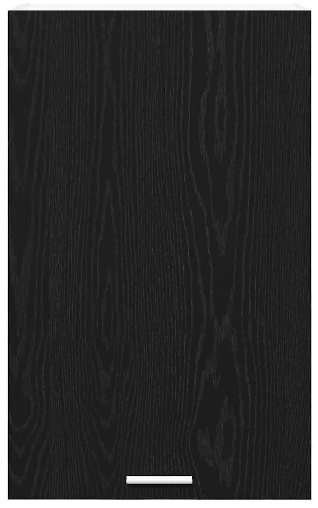 vidaXL Κρεμαστό ντουλάπι Μαύρος Δρυς και Λευκό 50 x 31 x 80 εκ.