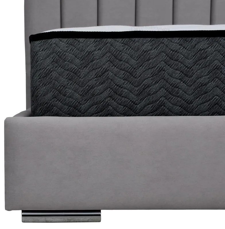 Επενδυμένο Κρεβάτι Udine Fylliana Ανθρακί 160x200 εκ. 167x214x115 εκ.