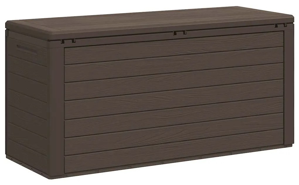 vidaXL Μπαούλο Αποθήκευσης Κήπου Καφέ 116 x 44 x 55 εκ.