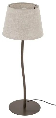Επιτραπέζιο Φωτιστικό 1xE27 Ύφασμα Nicola TK Lighting-16027-Καφέ 16027