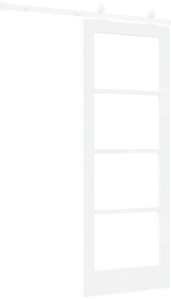 vidaXL Συρόμενη Πόρτα ORKDAL Λευκό 73.5 x 198.5 εκ. Ξύλο και μέταλλο
