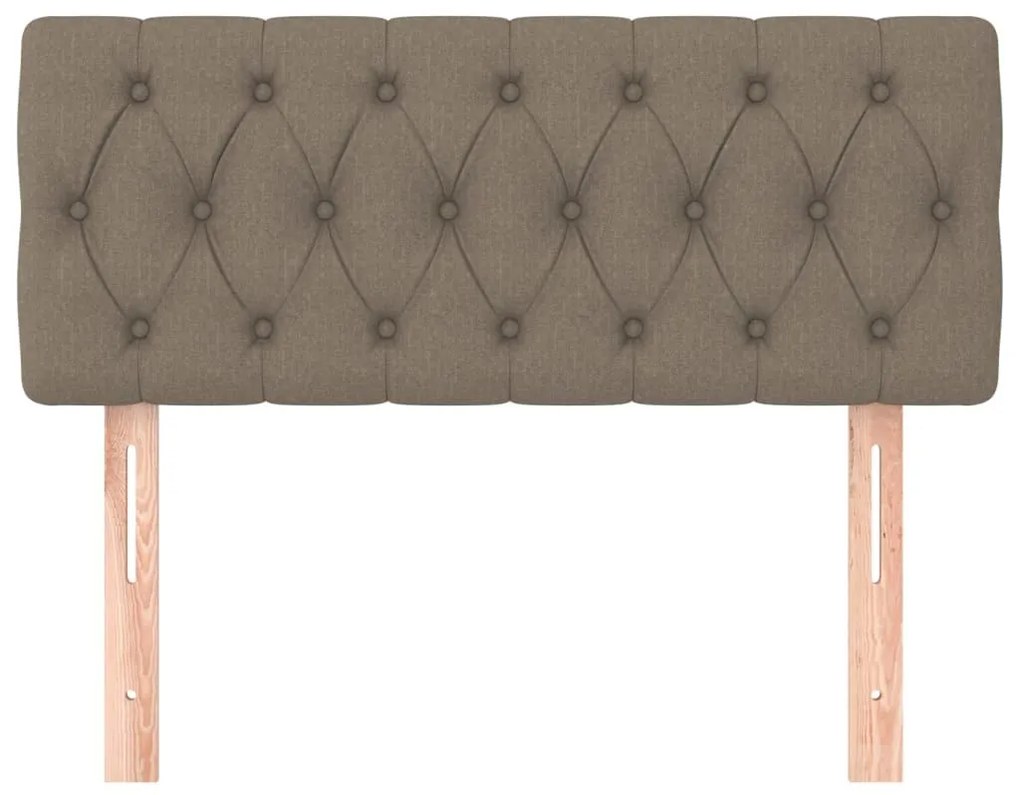 Κεφαλάρι Κρεβατιού Taupe 90x7x78/88 εκ. Υφασμάτινο - Μπεζ-Γκρι