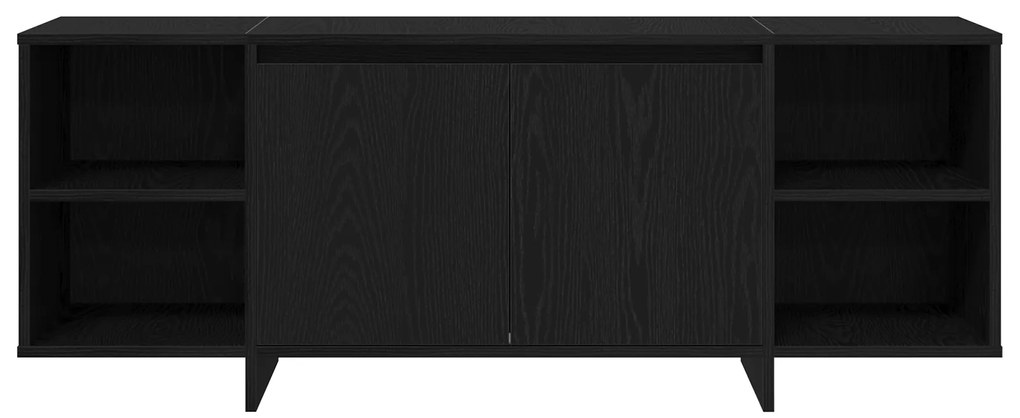 vidaXL Βάση τηλεόρασης - Μαύρη Δρυς - 120x30x40.5 εκ. - Φτιαγμένη από Επεξεργασμένο ξύλο