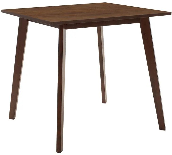 Tραπεζαρία Benson - Orlean σετ 5τμχ καρυδί - ύφασμα μπεζ 80x80x75εκ 80x80x75 εκ.