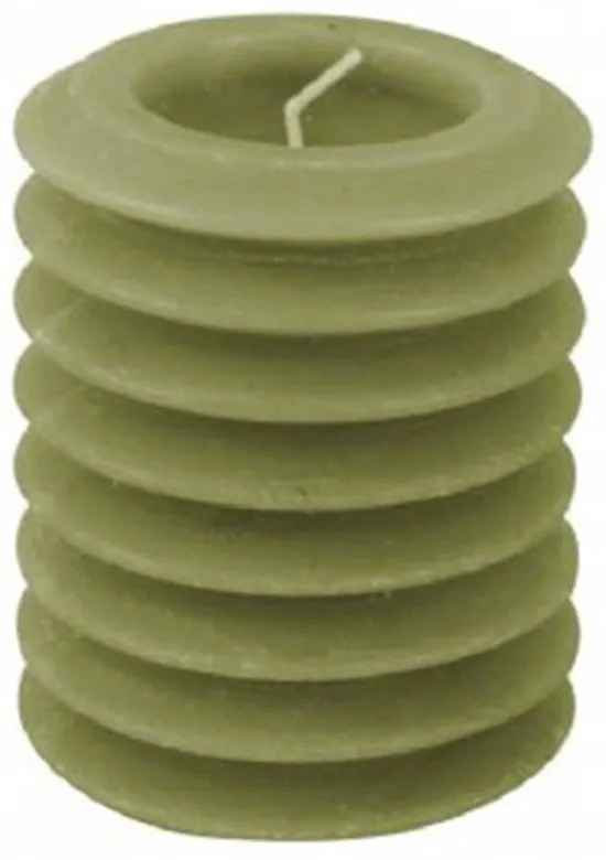 Κερί Circles PT3793MG 7,5x10cm Green Present Time Paraffin
