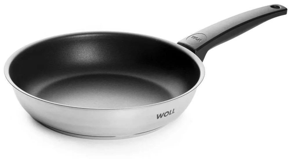 Τηγάνι Αντικολλητικό Concept 524NC 24cm Inox-Black Woll 24cm Stainless Steel