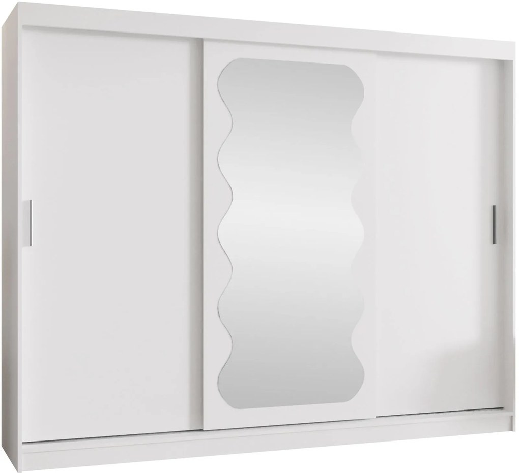 Ντουλάπα Spoti 250 Συρόμενη-Λευκό