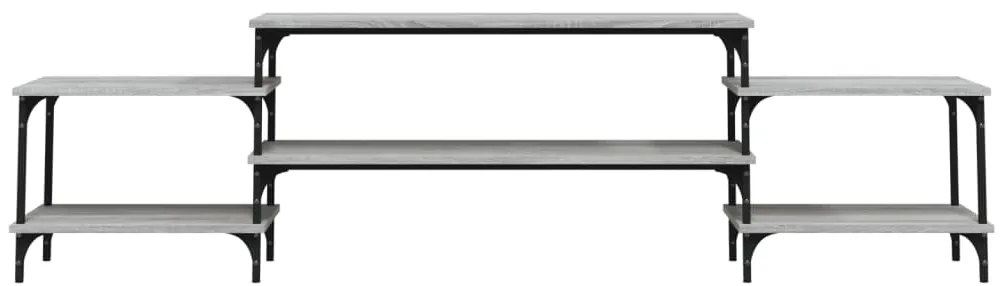 vidaXL Έπιπλο Τηλεόρασης Γκρι Sonoma 197x35x52 εκ. Επεξεργασμένο Ξύλο