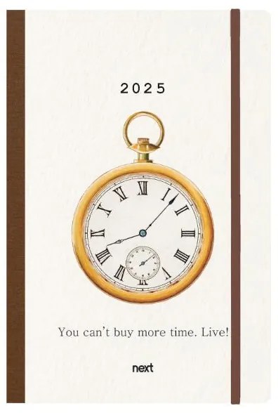 Next ημερολόγιο 2025 Trends ημερήσιο flexi με λάστιχο 12x17εκ. Time  τμχ.