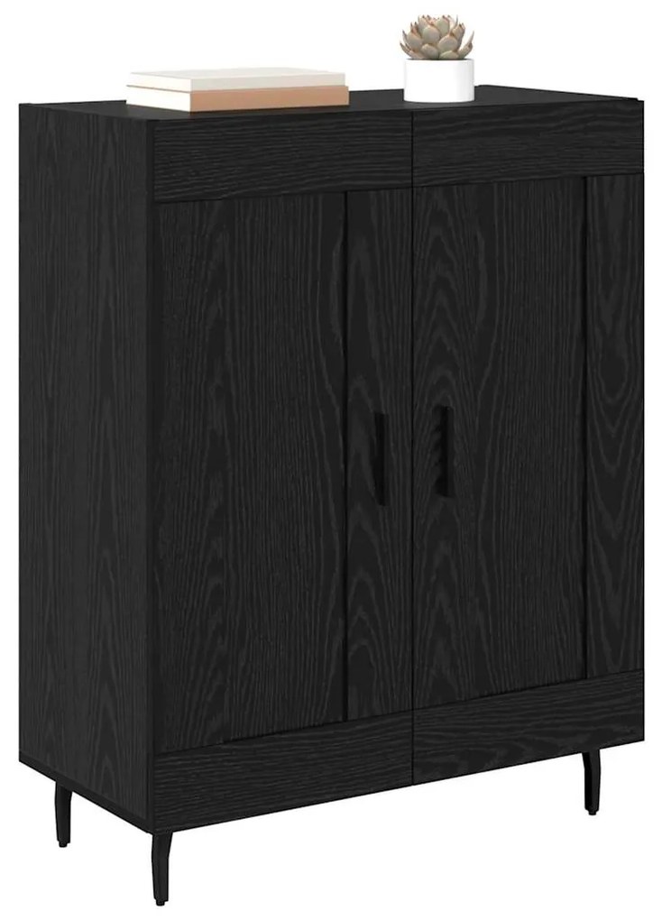 vidaXL Πλαϊνό γραφείο Μαύρη Οξυά 69,5 x 34 x 90 εκ.