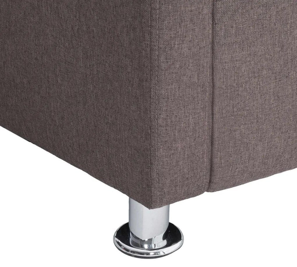 vidaXL Πολυθρόνα Cube Χρώμα Taupe Υφασμάτινη