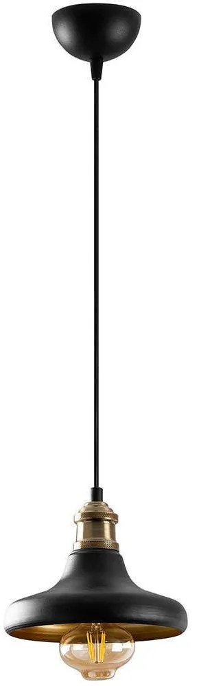 Φωτιστικό Οροφής Dodo 584TTM1135 21x21x114cm 1xE27 40W Black-Gold Opviq
