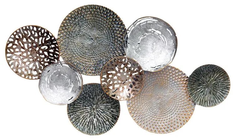 Διακοσμητικό τοίχου Lorenzo Inart μέταλλο πολύχρωμο 103.5x5.1x59.1εκ 103.5x5.1x59.1 εκ.