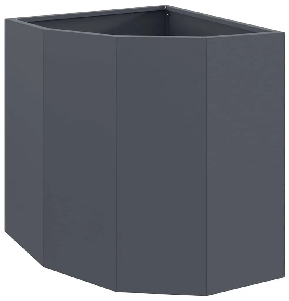 vidaXL Γωνιακό Ροδόδεντρο Ανθρακί 45 x 45 x 50 εκ Ατσάλι