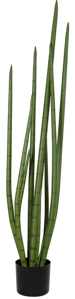 Τεχνητό Φυτό Σε Γλάστρα Sansevieria Cylindrica 20210 120cm Green Globostar Polyethylene
