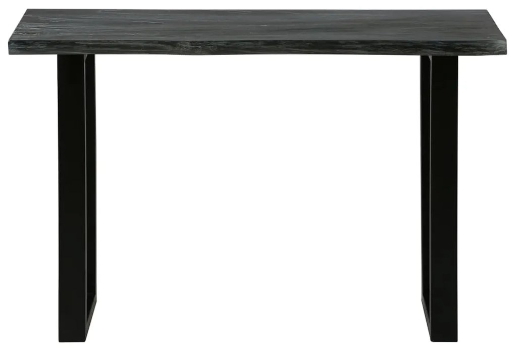 vidaXL Τραπέζι Κονσόλα Γκρι 110 x 35 x 75 εκ. από Μασίφ Ξύλο Mindi