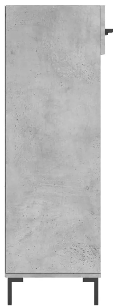 vidaXL Παπουτσοθήκη Γκρι Σκυροδέματος 60x35x105 εκ. από Επεξεργ. Ξύλο