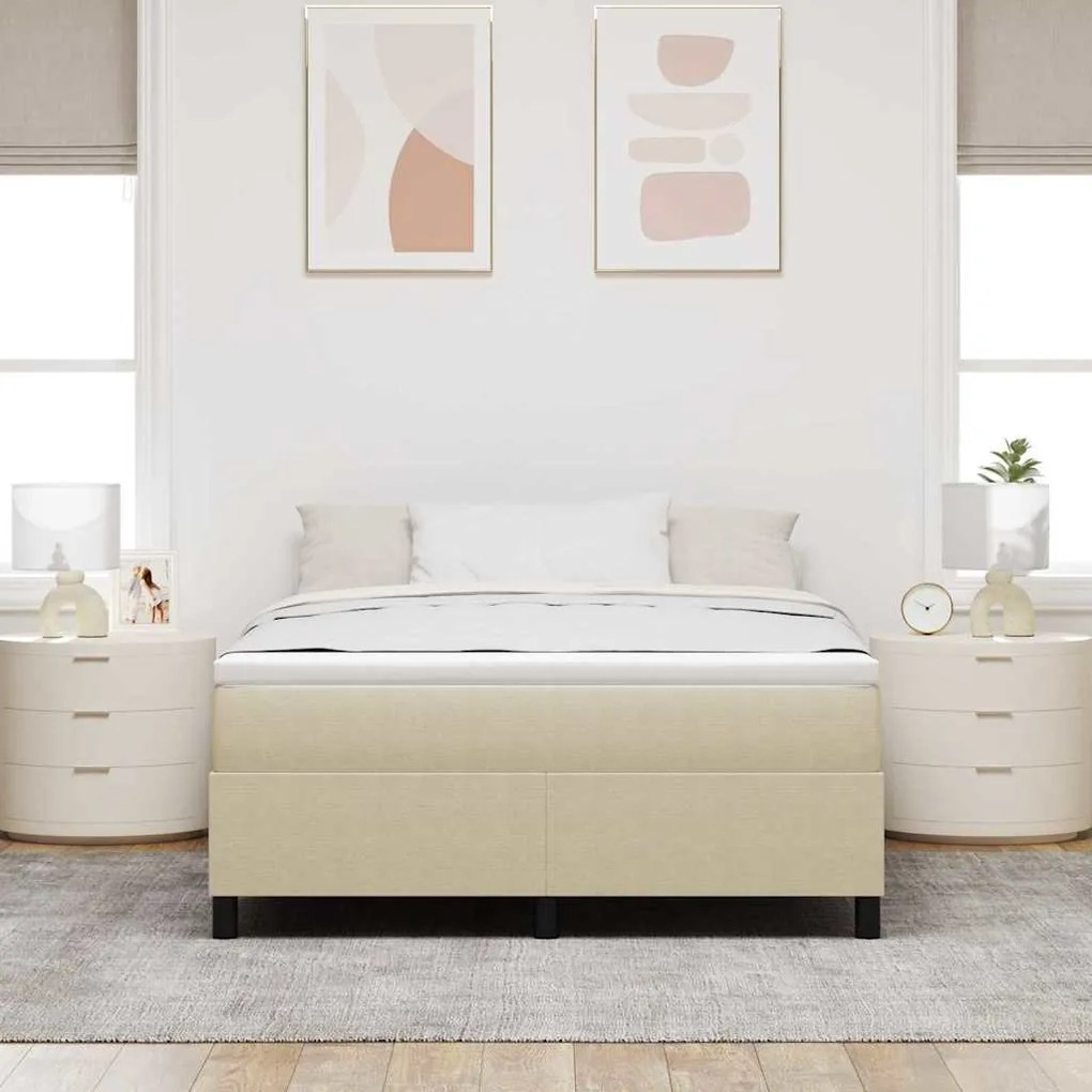 vidaXL Κρεβάτι με ελατήρια Γκρι Πράσινο 140 x 200 cm Βελούδο