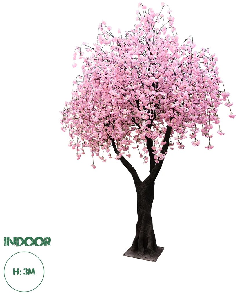 20212 GloboStar®  Artificial Garden CHERRY BLOSSOM TREE 20212 Τεχνητό Διακοσμητικό Δέντρο Άνθος Κερασιάς Υ300cm