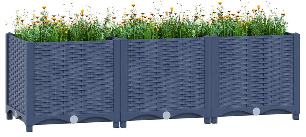 vidaXL Ζαρντινιέρα 120 x 40 x 38 εκ. από Πολυπροπυλένιο