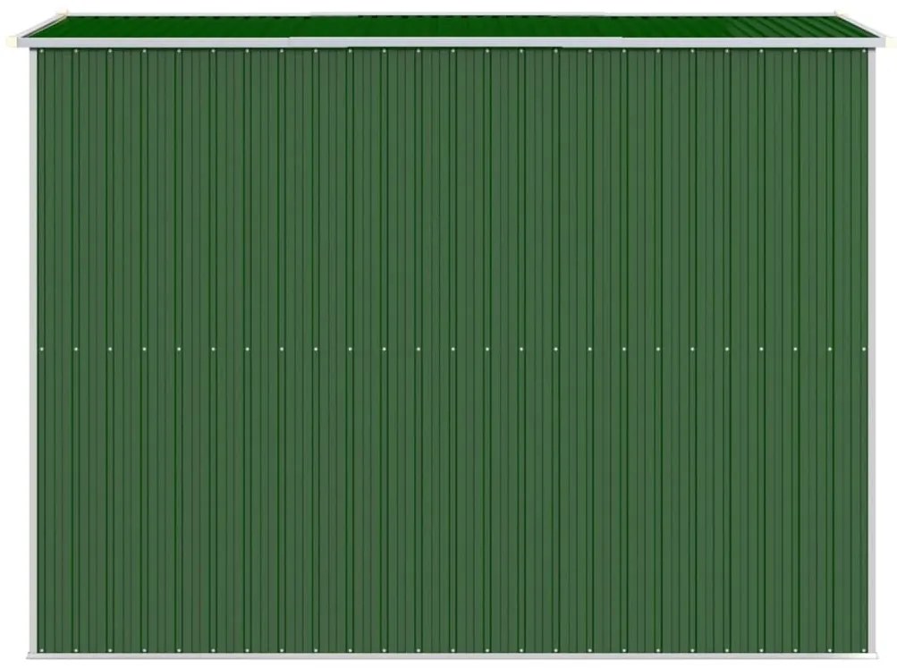 Αποθήκη Κήπου Πράσινη 192x274x223 εκ. Γαλβανισμένο Ατσάλι - Πράσινο