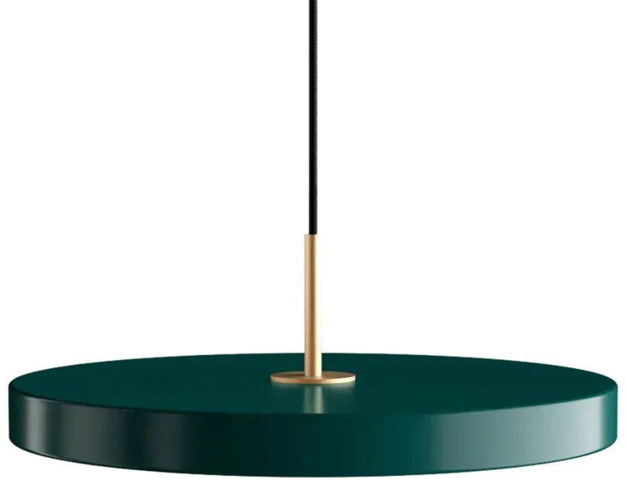 Φωτιστικό Οροφής Asteria Plus Medium Brass 2562 Φ43x14 cm Led 1600lm 28W 2400-3000k Forest Green Umage