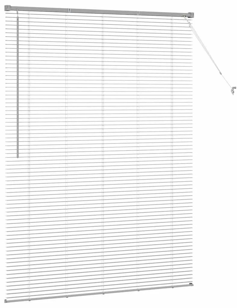vidaXL Ρολό Παραθύρου με κουρτίνες Ασημί Αλουμίνιο