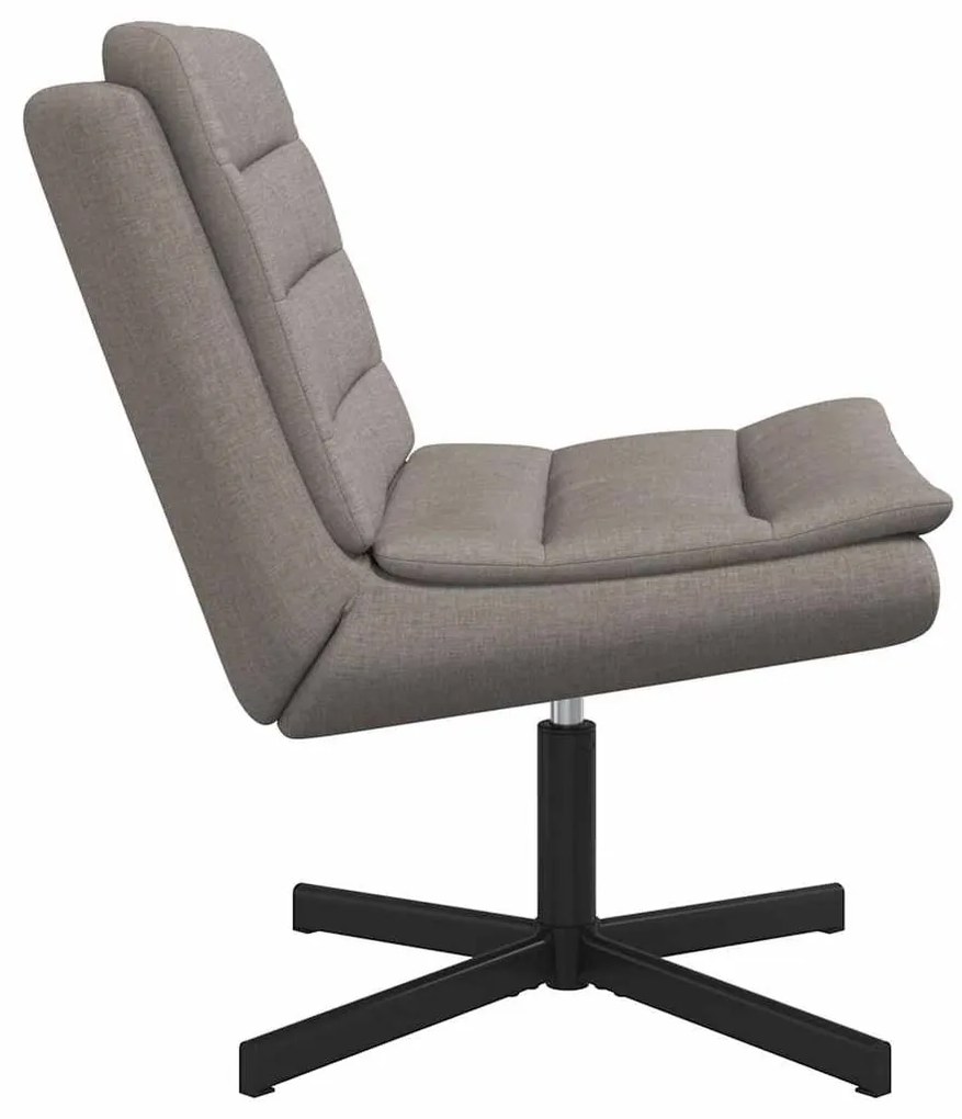 vidaXL Περιστρεφόμενη καρέκλα Taupe 63 x 75 x 76 εκ ύφασμα