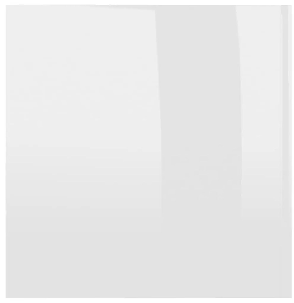 Ντουλάπι Επιτοίχιο Γυαλιστερό Λευκό 80x39x40 εκ. Μοριοσανίδα - Λευκό