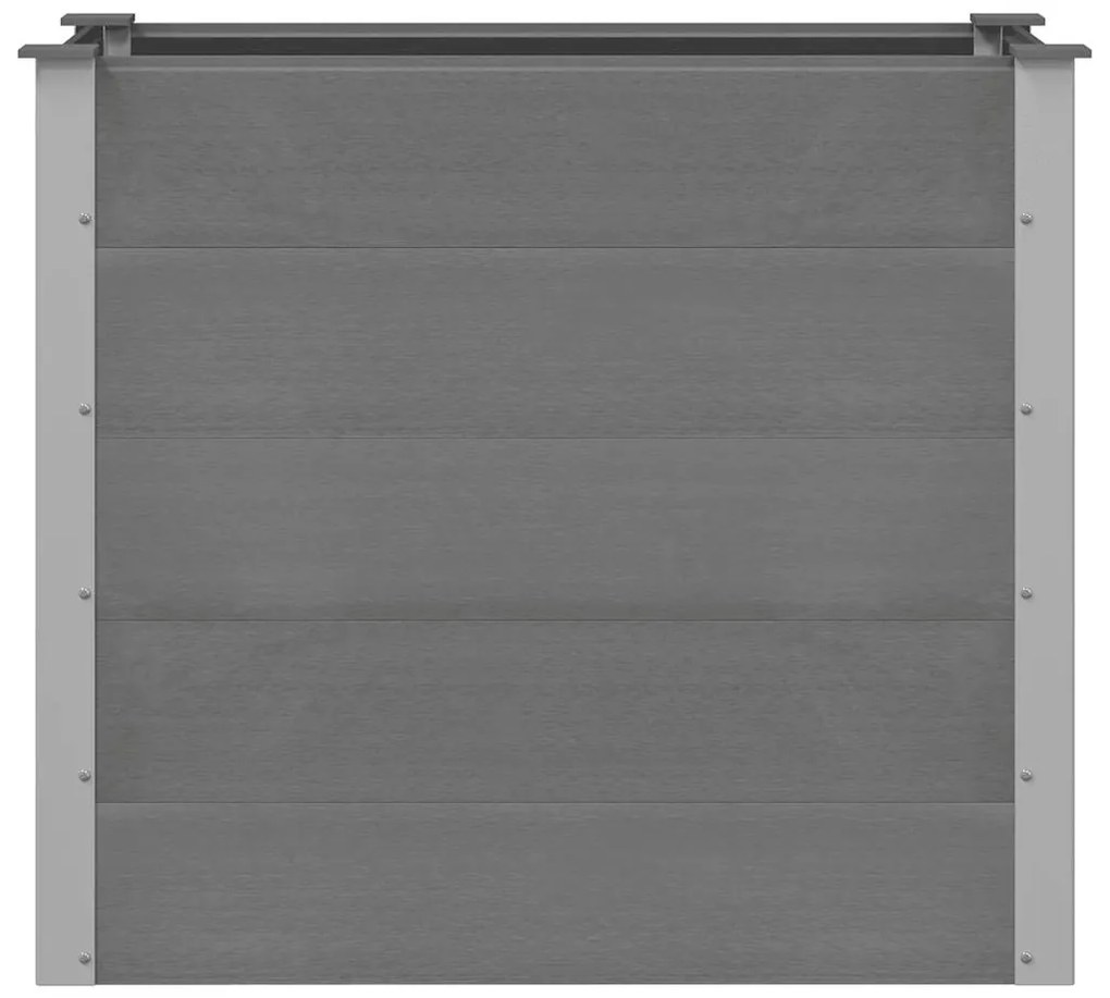 vidaXL Ζαρντινιέρα Υπερυψωμένη Γκρι 100 x 50 x 91 εκ. από WPC