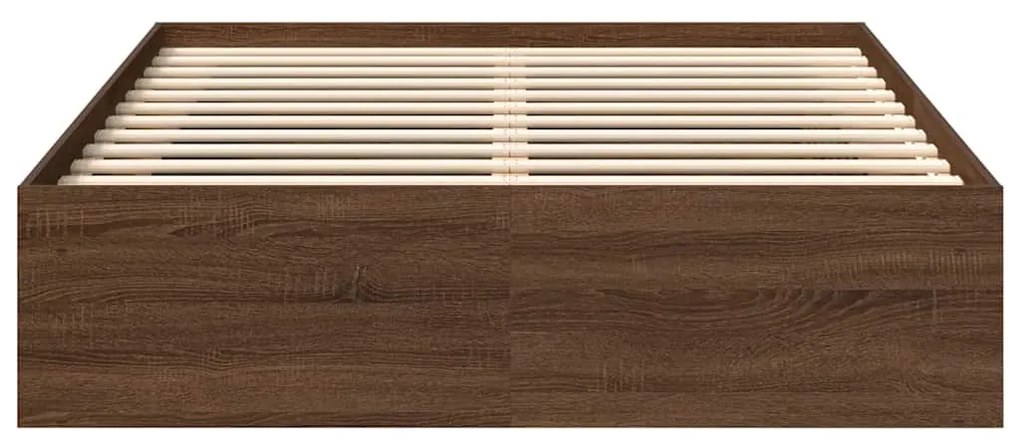 vidaXL Πλαίσιο Κρεβατιού Καφέ Δρυς 160 x 200 εκ.