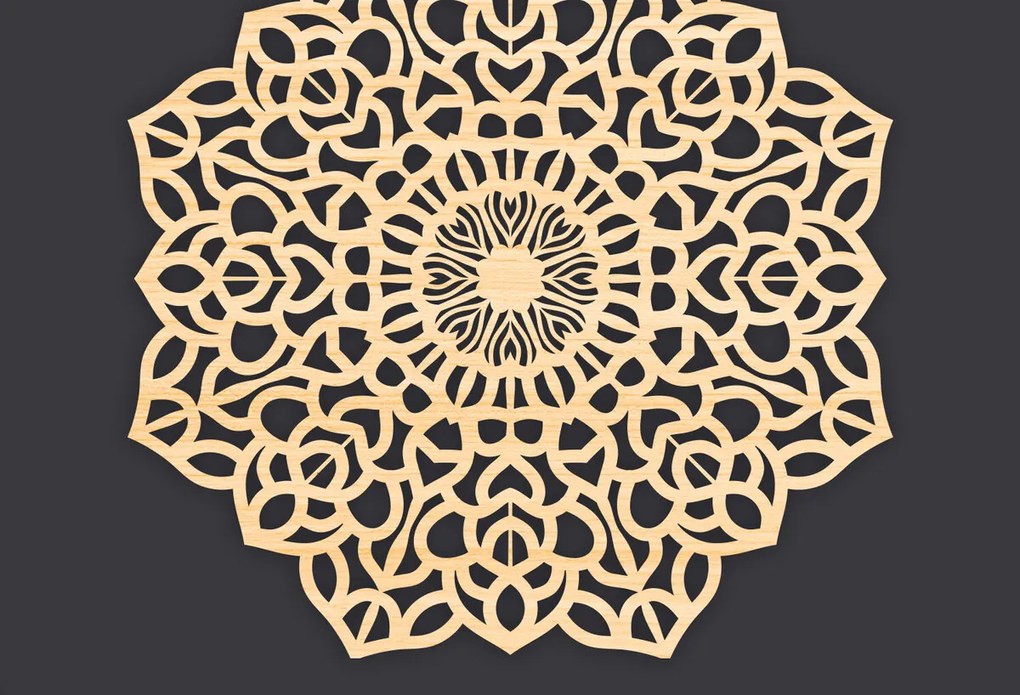 Intra απο ξύλο plywood 3mm-4mm πάχος Τρισδιάστατη Mandala Δίασταση 30x30 cm INTRAFABR-86061865