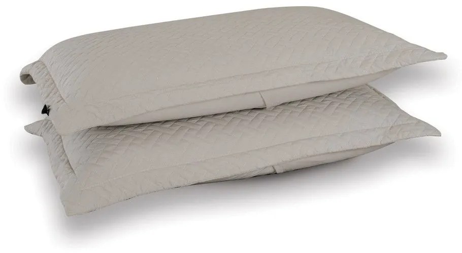 Μαξιλαροθήκες Venetian (Σετ 2τμχ) Light Grey Aslanis Home 52X72 Microfiber