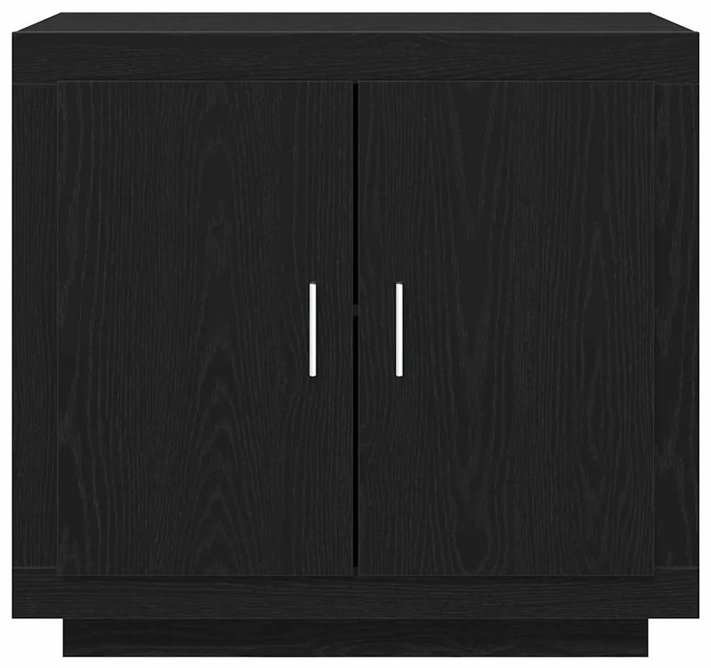 vidaXL Πλαϊνό γραφείο Μαύρο 80 x 40 x 75 εκ. Επεξεργασμένο ξύλο