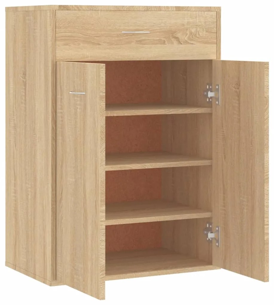 Παπουτσοθήκη Sonoma Δρυς 60 x 35 x 84 εκ. από Επεξ. Ξύλο 801074