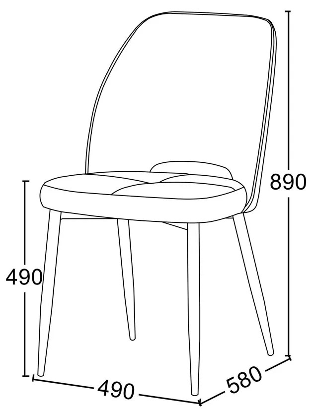 BOUTON ΚΑΡΕΚΛΑ ΛΑΔΙ 49x59,5xH88cm - 03-1093