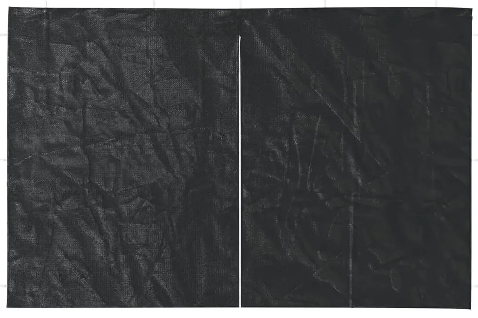 vidaXL Τοιχώματα Τέντας Εκδηλώσεων 2 τεμ. Ανθρακί από PE με Φερμουάρ