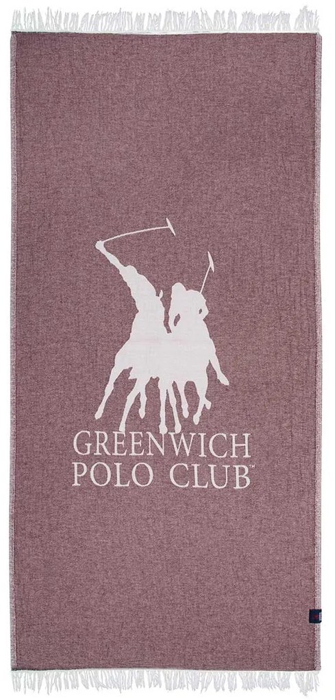 Παρεό (85x170) Greenwich Polo Club Beach 3906 Bordeaux