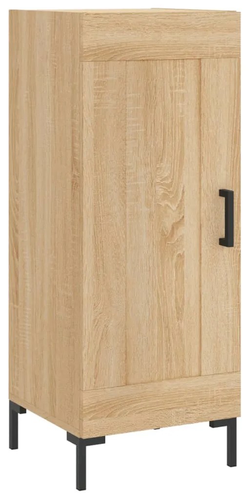 vidaXL Μπουφές Sonoma δρυς 34,5 x 34 x 180 εκ. από Επεξεργασμένο Ξύλο