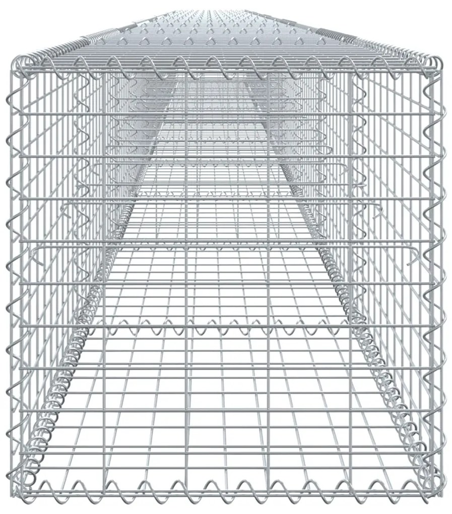 vidaXL Συρματοκιβώτιο με Κάλυμμα 1000x50x50εκ. από Γαλβανισμένο Χάλυβα