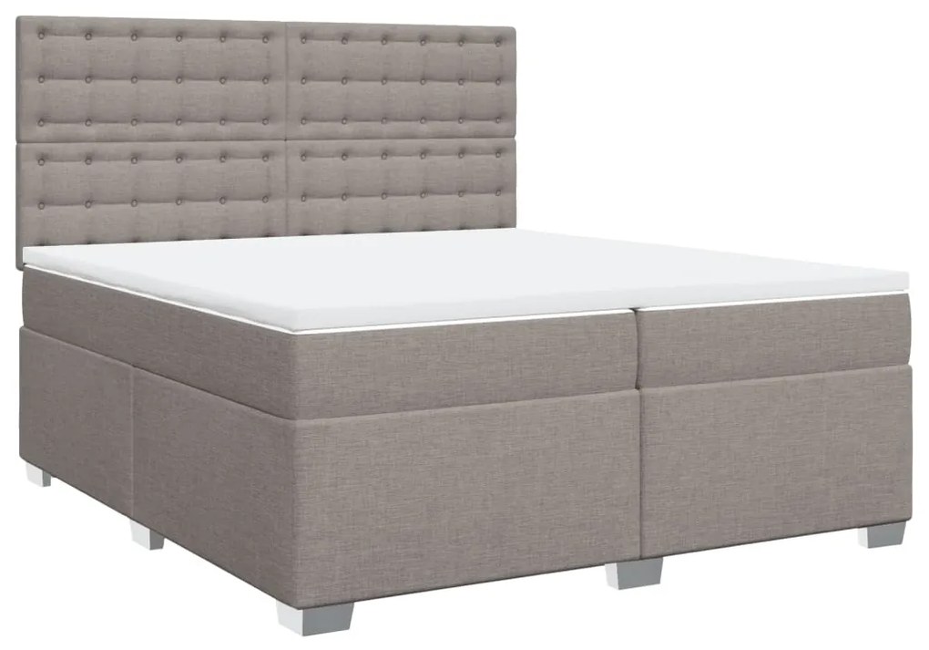 ΚΡΕΒΑΤΙ BOXSPRING ΜΕ ΣΤΡΩΜΑ TAUPE 200X200 ΕΚ. ΥΦΑΣΜΑΤΙΝΟ 3292913