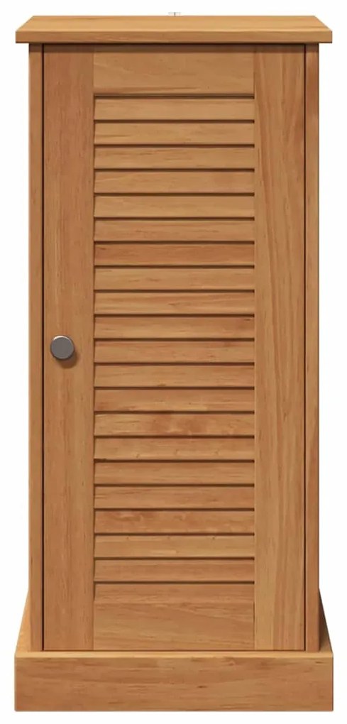 vidaXL Ντουλάπα Μπάνιου καφέ μελί 37 x 34 x 80 εκ Μασίφ ξύλο πεύκου
