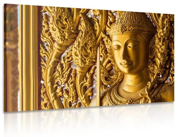Εικόνα άγαλμα του Βούδα στο ναό - 60x40