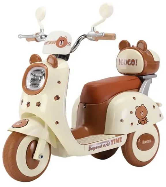 Παιδικό ηλεκτροκίνητο τρίκυκλο scooter - BBF-318 - 731114 - Brown